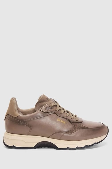 ΔΕΡΜΑΤΙΝΑ ΠΑΠΟΥΤΣΙΑ BOSS SHOES - TAUPE BURN